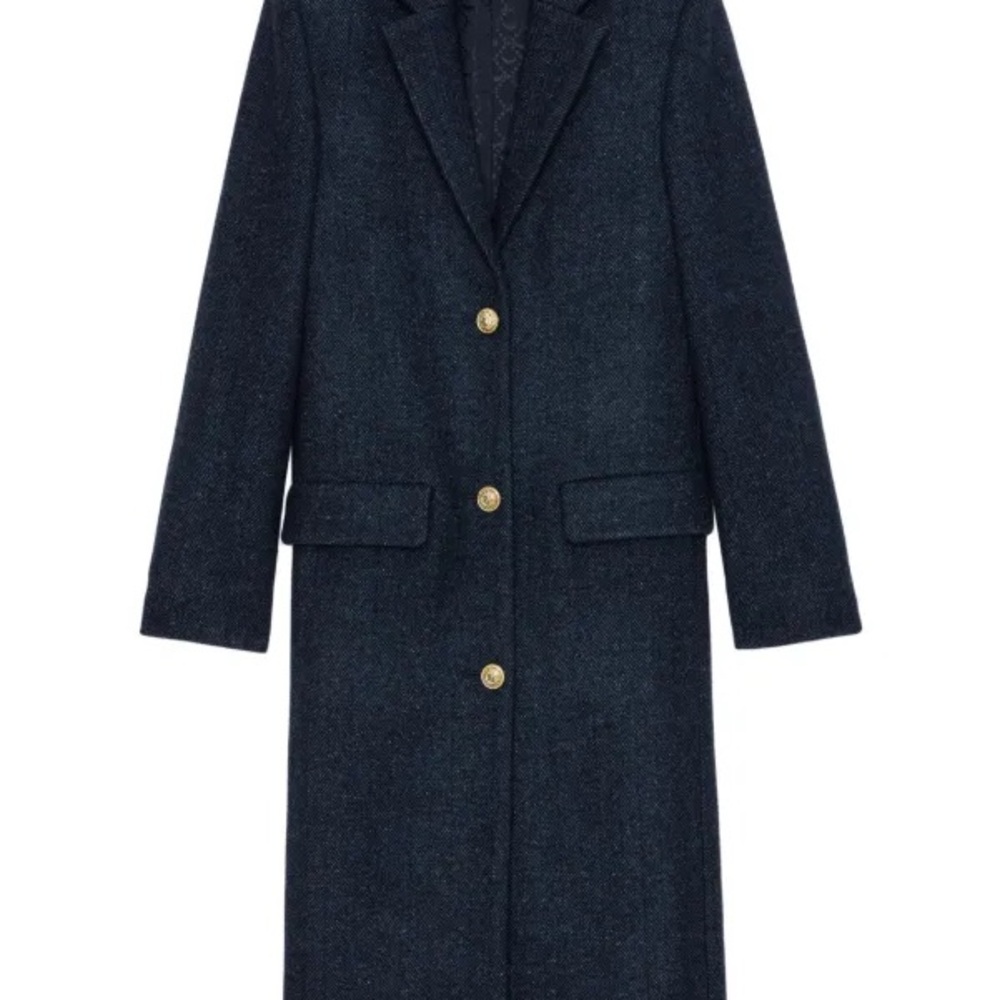 Zadig and Voltaire BRAND NEW Navy Long Coat with TAGS attached